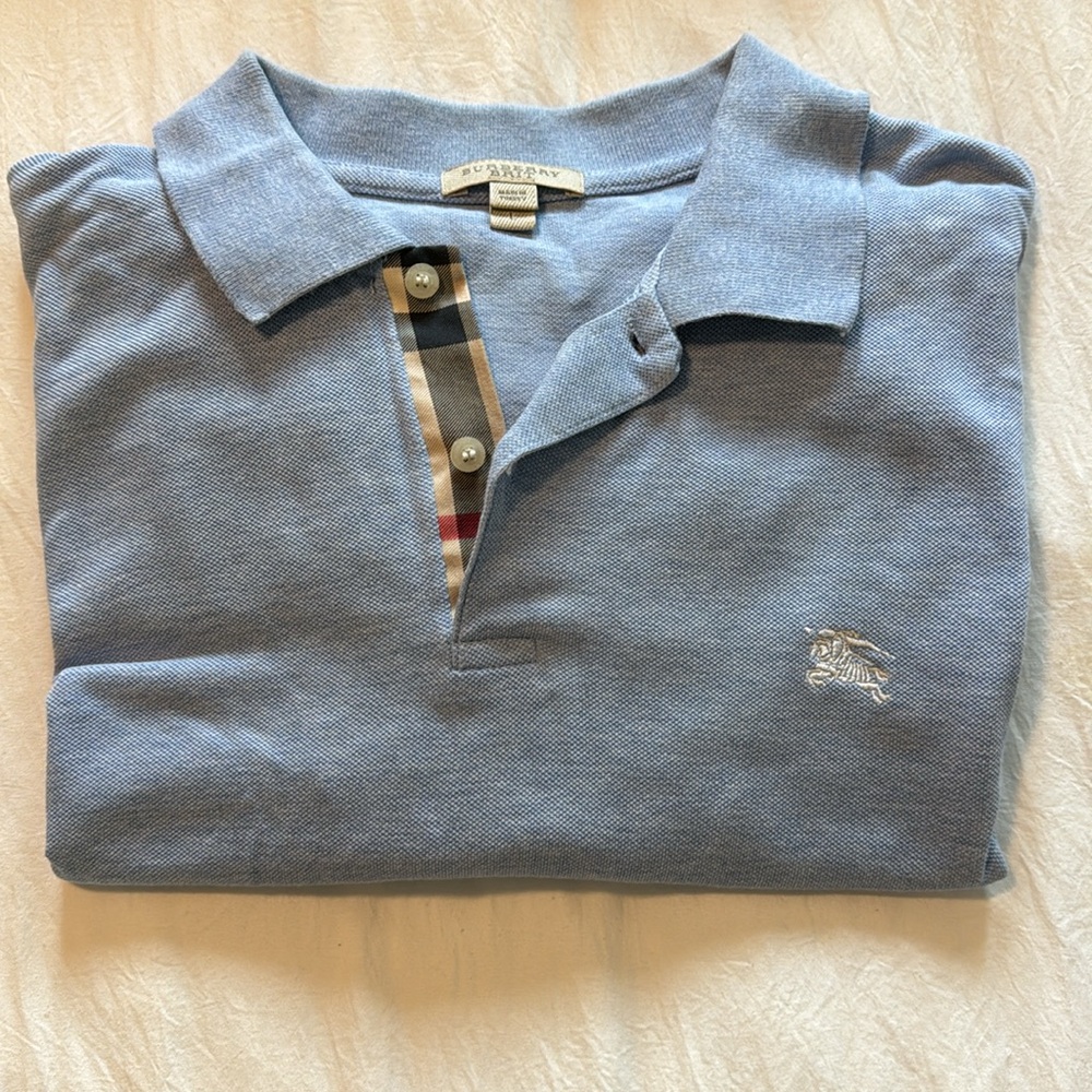 Mens Burberry Polo size large